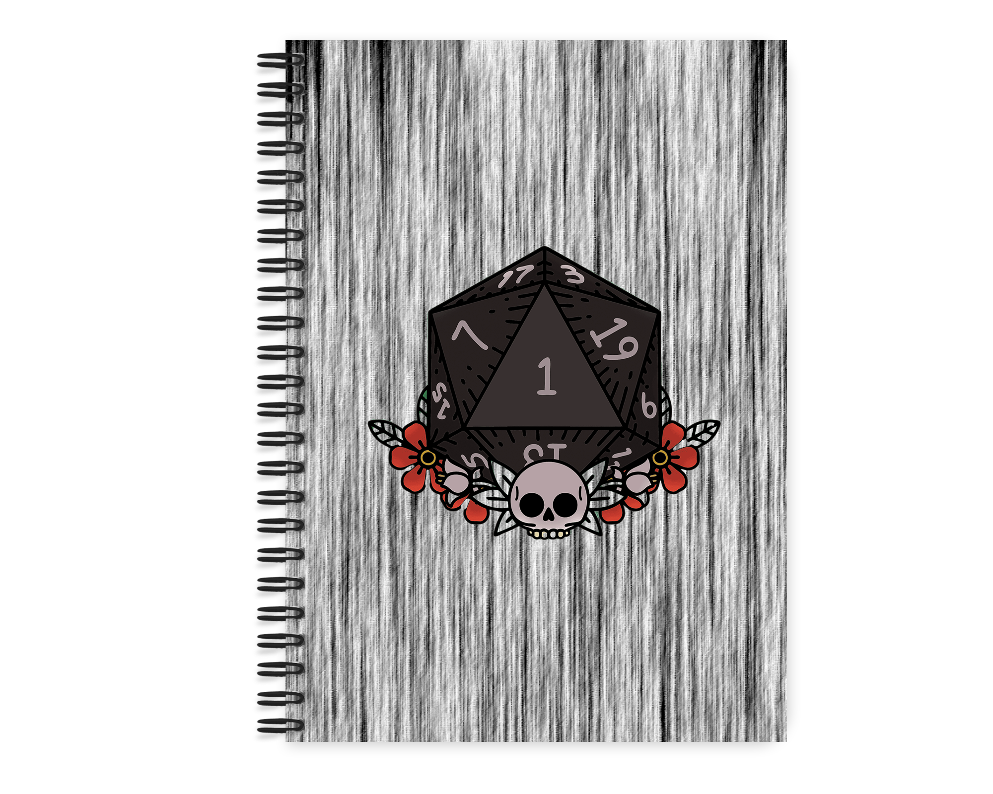 Journal - Dice with Skull (Dark)