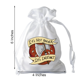 Dice Bag - It's Not Anger It's Instinct (Barbarian)