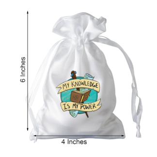 Dice Bag - My Knowledge Is My Power (Wizard)