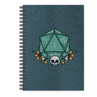 Journal - Dice with Skull (Light)