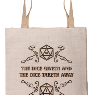 Canvas Tote Bag - Dice Giveth