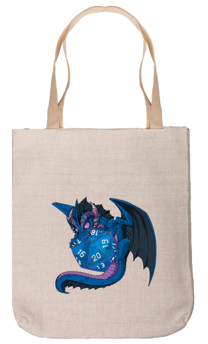 Canvas Tote Bag - Dragon D20