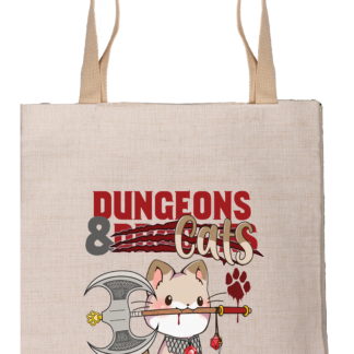 Canvas Tote Bag - Dungeons and Cats