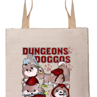 Canvas Tote Bag - Dungeons and Doggos