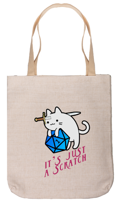 Canvas Tote Bag - Just a Scratch