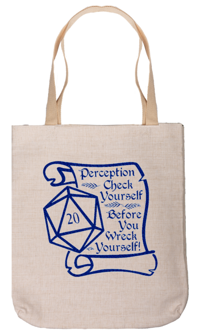 Canvas Tote Bag - Perception Check