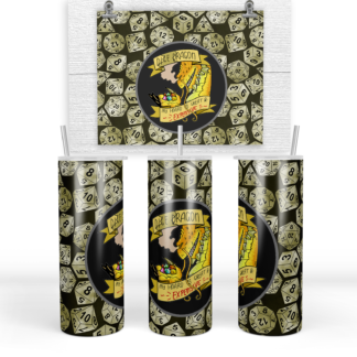 20 oz Stainless Steel Tumbler - Dice Dragon