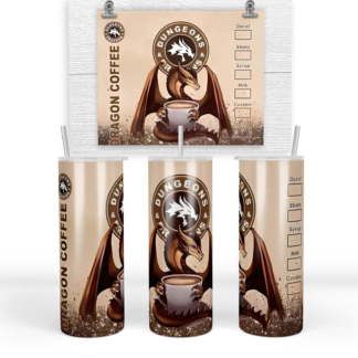 20 oz Stainless Steel Tumbler - Dragon Coffee