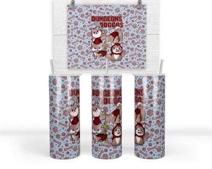 20 oz Stainless Steel Tumbler - Dungeons and Doggos