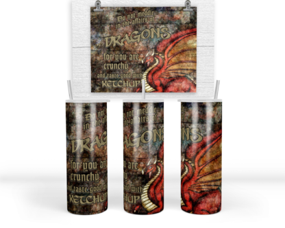 20 oz Stainless Steel Tumbler - Ketchup
